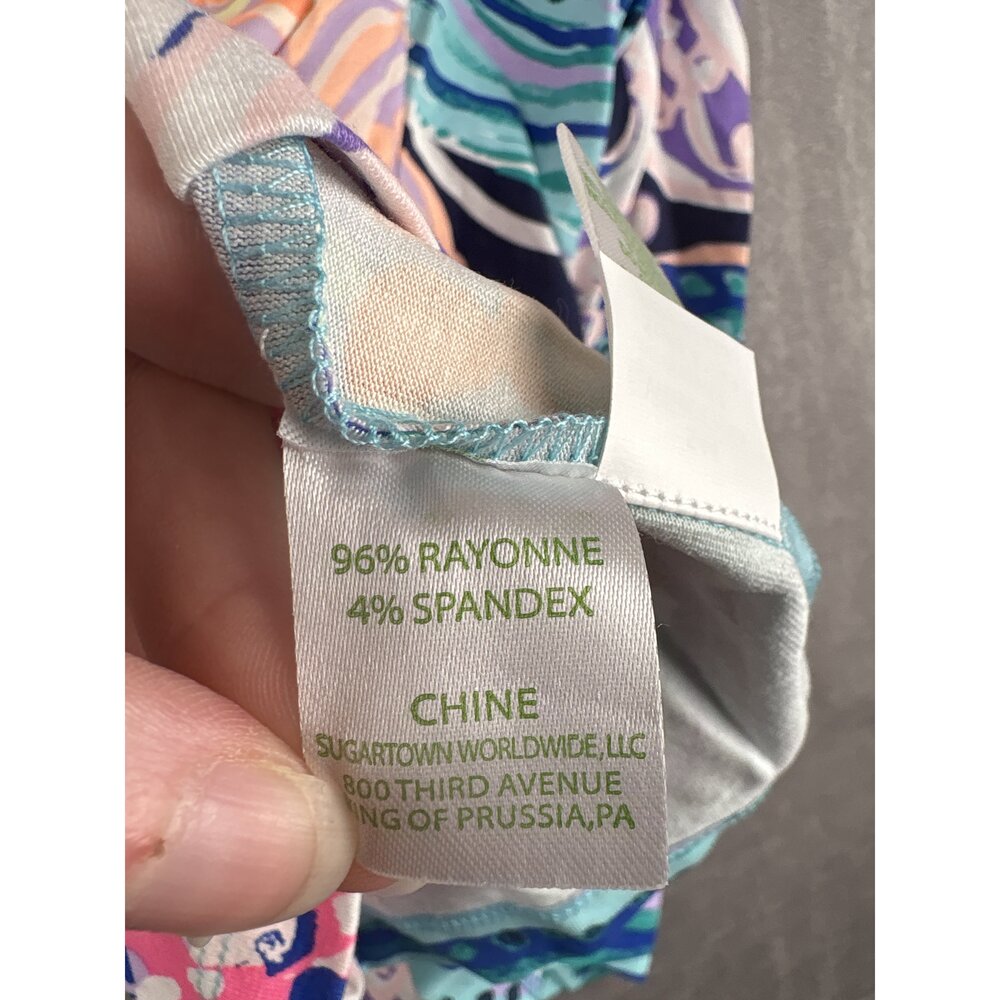 Lilly Pulitzer Off-Shoulder Long Sleeve Dress M - Vibrant Print - Picture 5 of 10